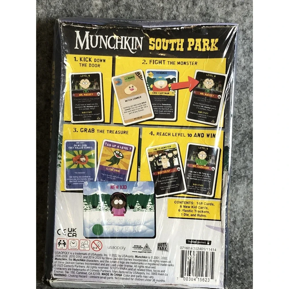 Munchkin South Park Card Game Steve Jackson Games USAopoly NEW